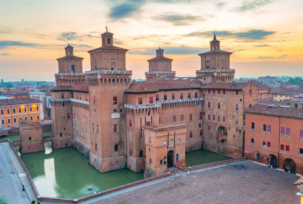 Estense Castle Ferrara city