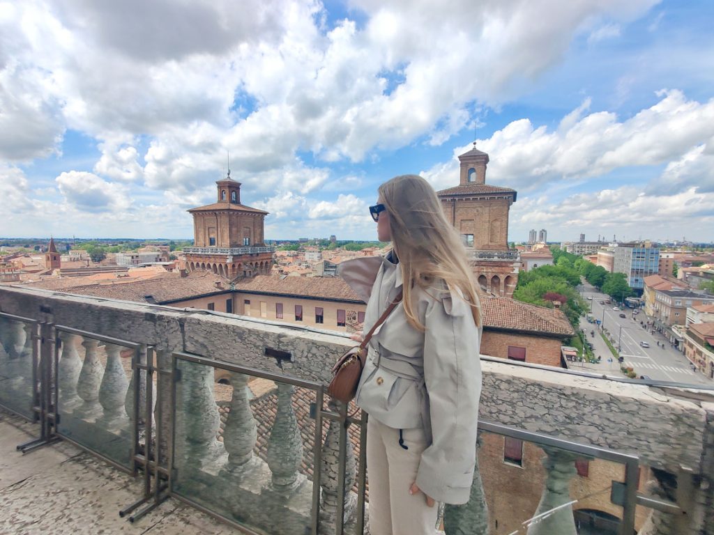 The Estense Castle - view from torre dei aLeoni